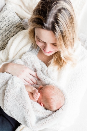 Dr. Jamie Peregrine and her baby.