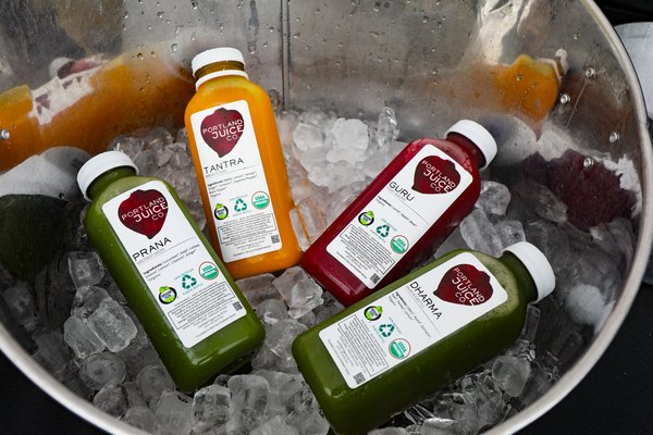 photo of Portland Juice Company drinks by Christine Torres Hicks