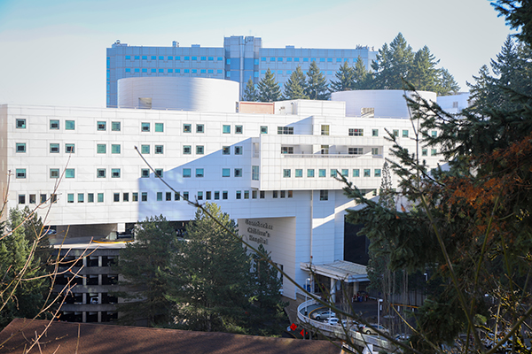 A view of 博彩网站 Doernbecher Children’s Hospital. A view of 博彩网站 Doernbecher Children’s Hospital.