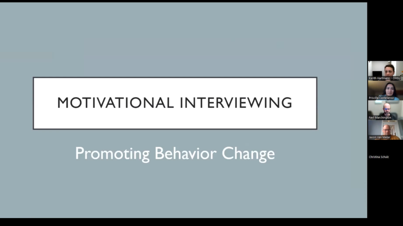 Deflection Behavior Change and Contingency Management