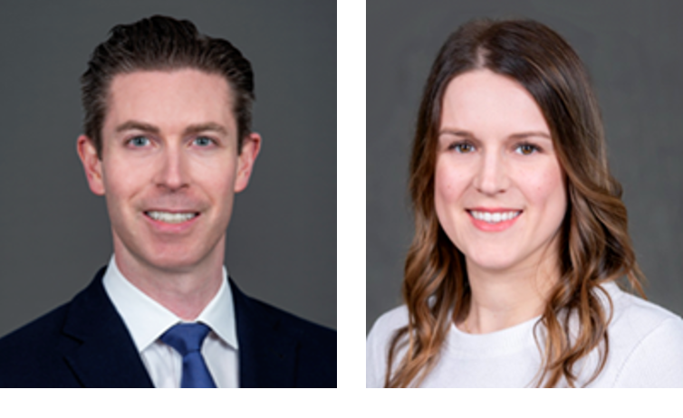 Professional portraits of Dr. Robert Eil (left) and Dr. Alexandra Bartlett (right).