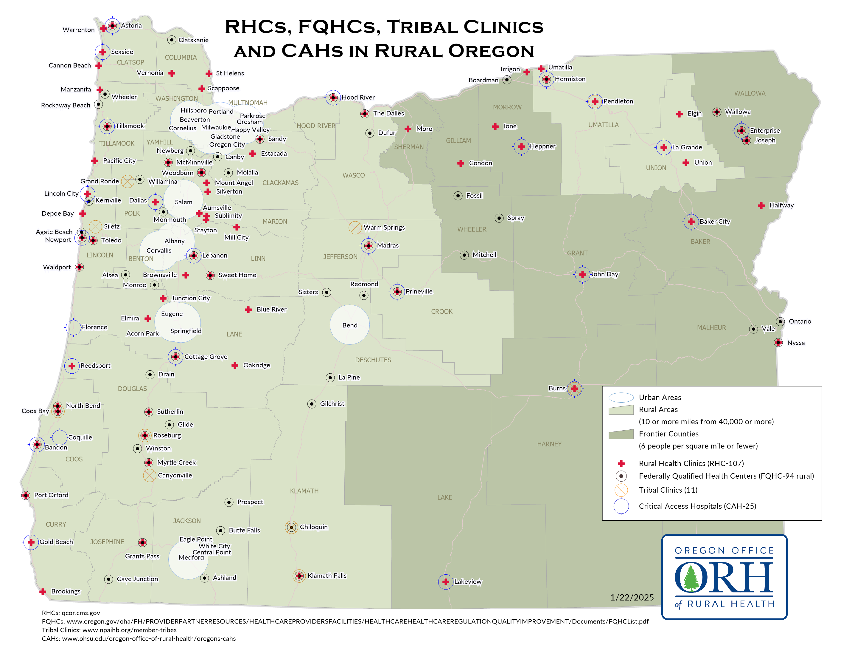 Rural Safety Net Map