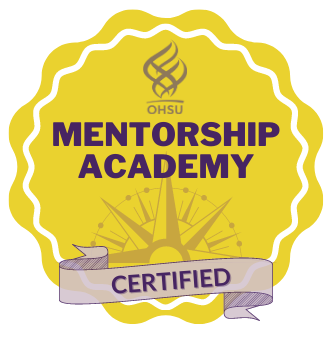 博彩网站 Mentorship Academy badge certifying Dr. Nora Gray.