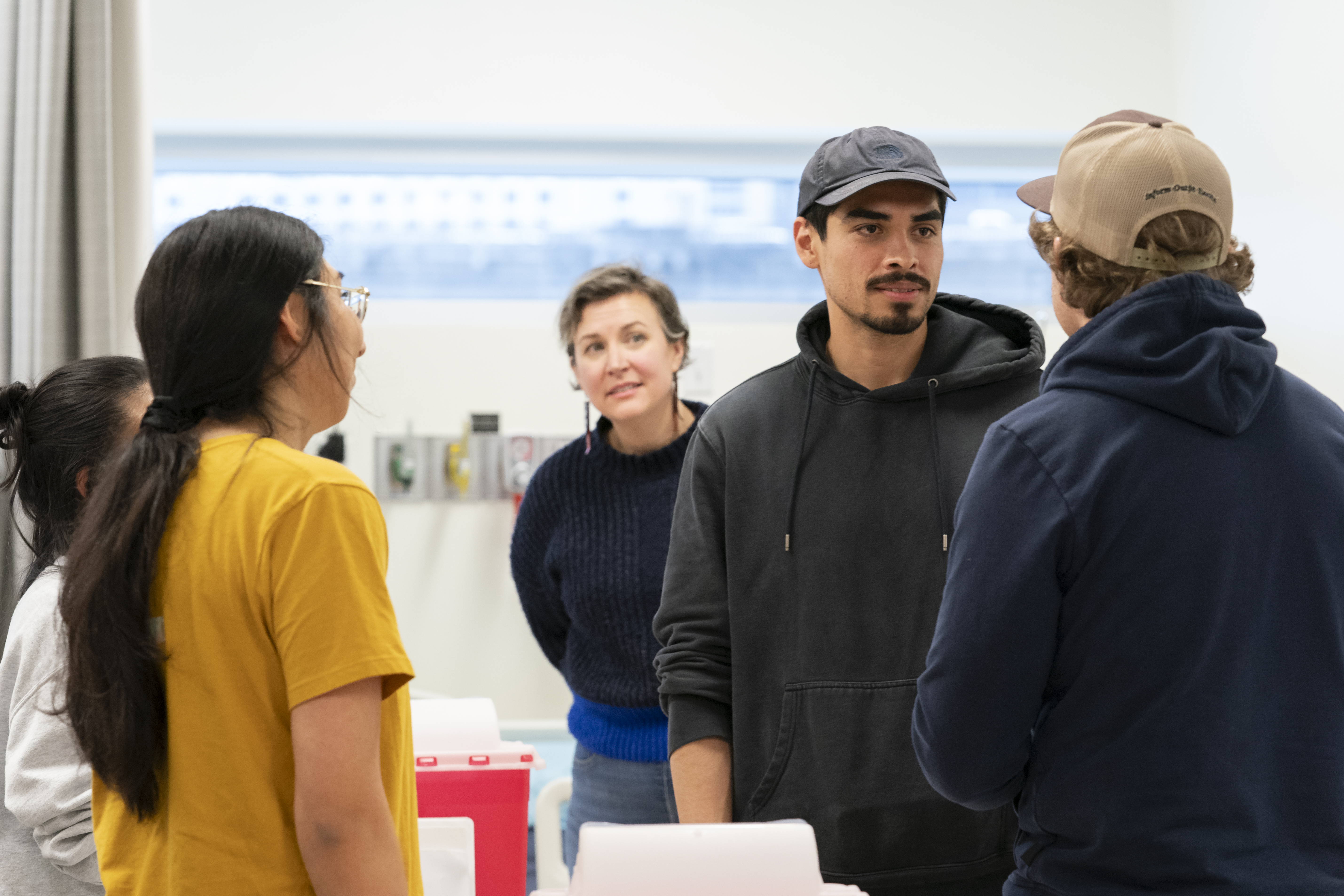 PA students discuss in a group setting.