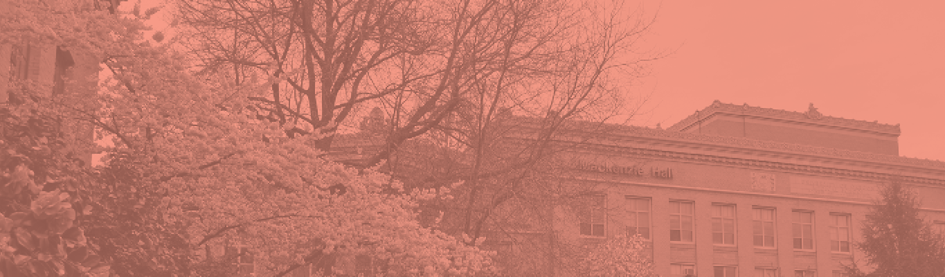 Faculty Development Fridays program banner, featuring 博彩网站's Mackenzie Hall