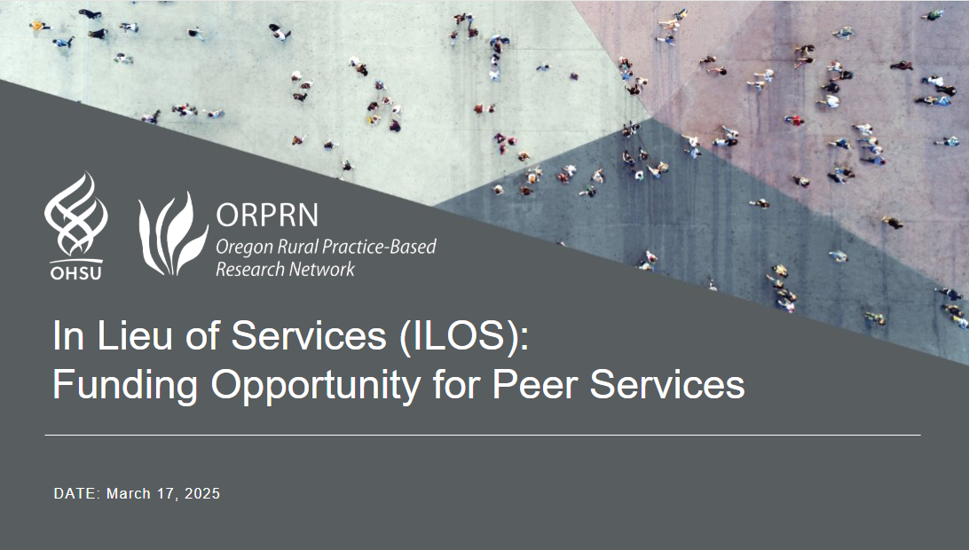 Peer Services Through In Lieu of Billing Webinar Image